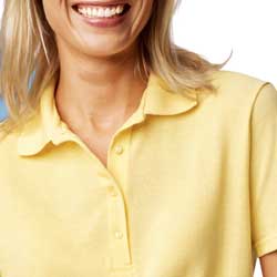 Image of the Hanes 035X Women's Cotton Pique Polo