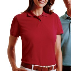 Image of the Harriton M200W Women's Short Sleeve Pique Polo