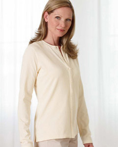 Image of the Devon & Jones DP170W Stretch Jersey Long-Sleeve Cardigan